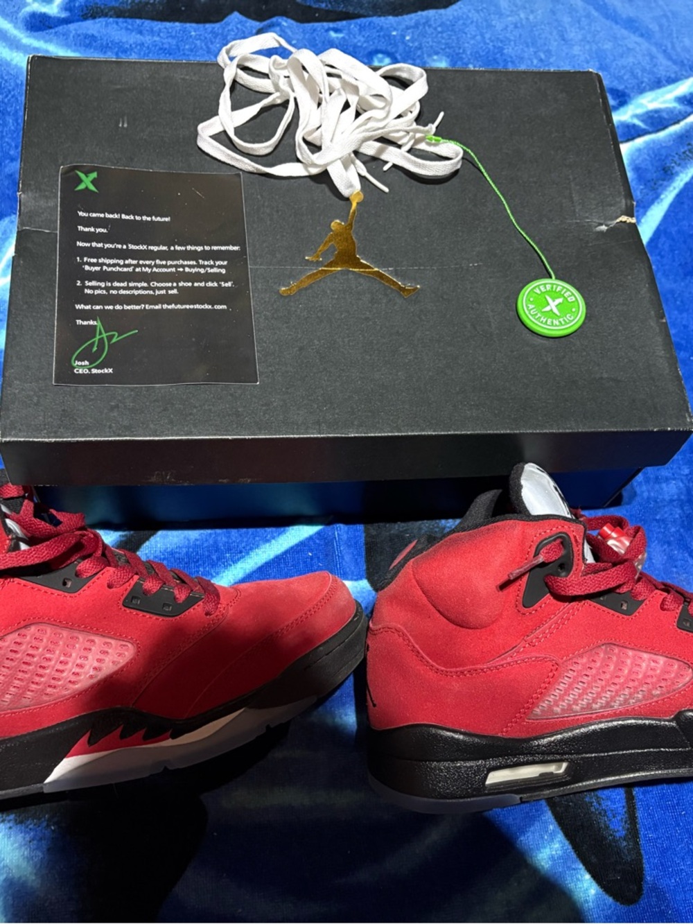 Nike Air Jordan 5 Retro 'Raging Bull' (Toro Bravo) in Varsity Red Size 8.5